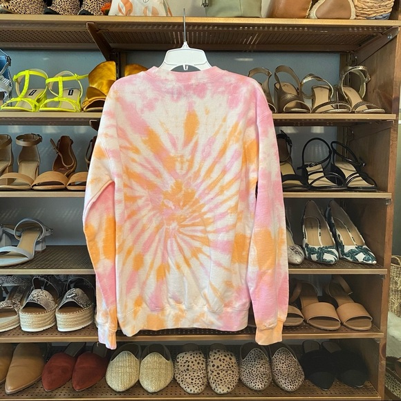 Yeehaw Sweatshirt Small Red Dress Boutique Pink and Orange Tie-Dye Sweatshirt - Picture 8 of 10